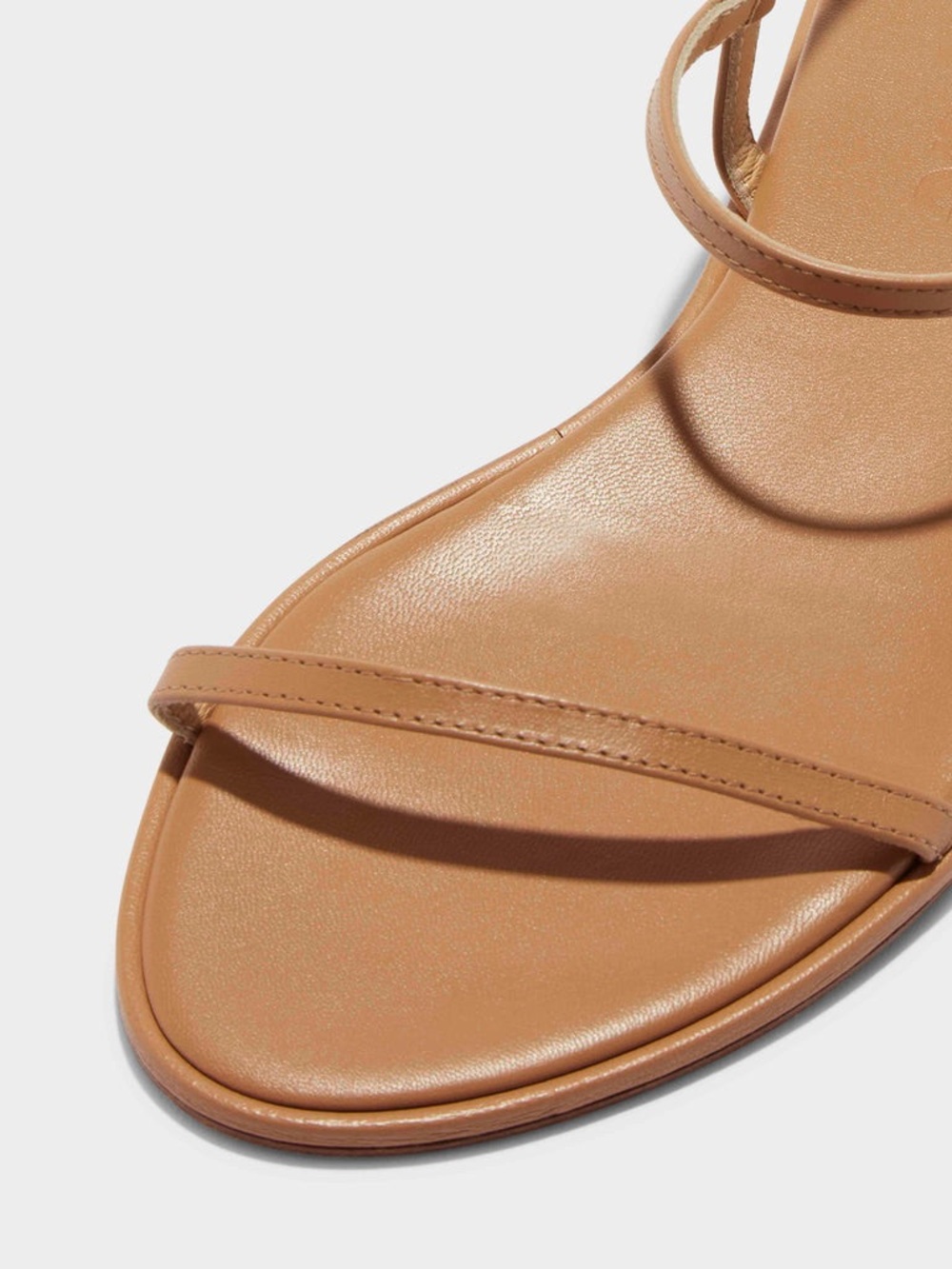 Aeyde Nette Narrow-Strap Ankle Sandal in Tan (9.5 US size) - Picture 7 of 8